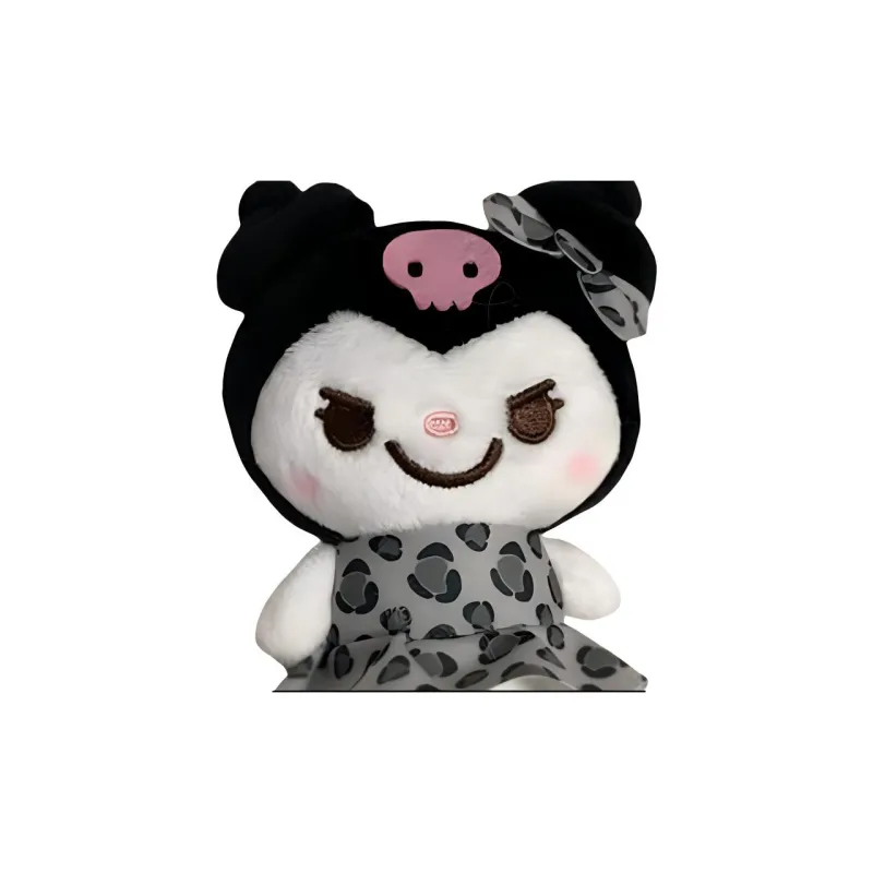 SEGA Kuromi Kuromi Leopard Print Dolls Plush Doll 10cm Height-3