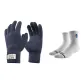 Navy Blue+Ace White Thigh-High Socks