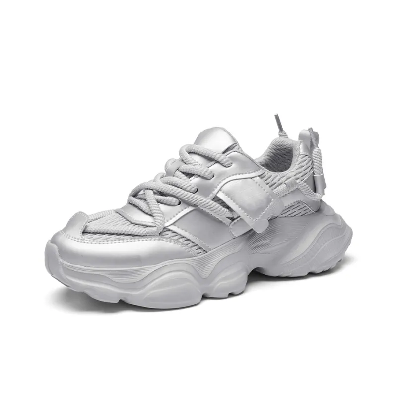OFFER AITR Anti Slip And Wear Resistant Height Increasing Low Top Chunky Sneakers Men's-13