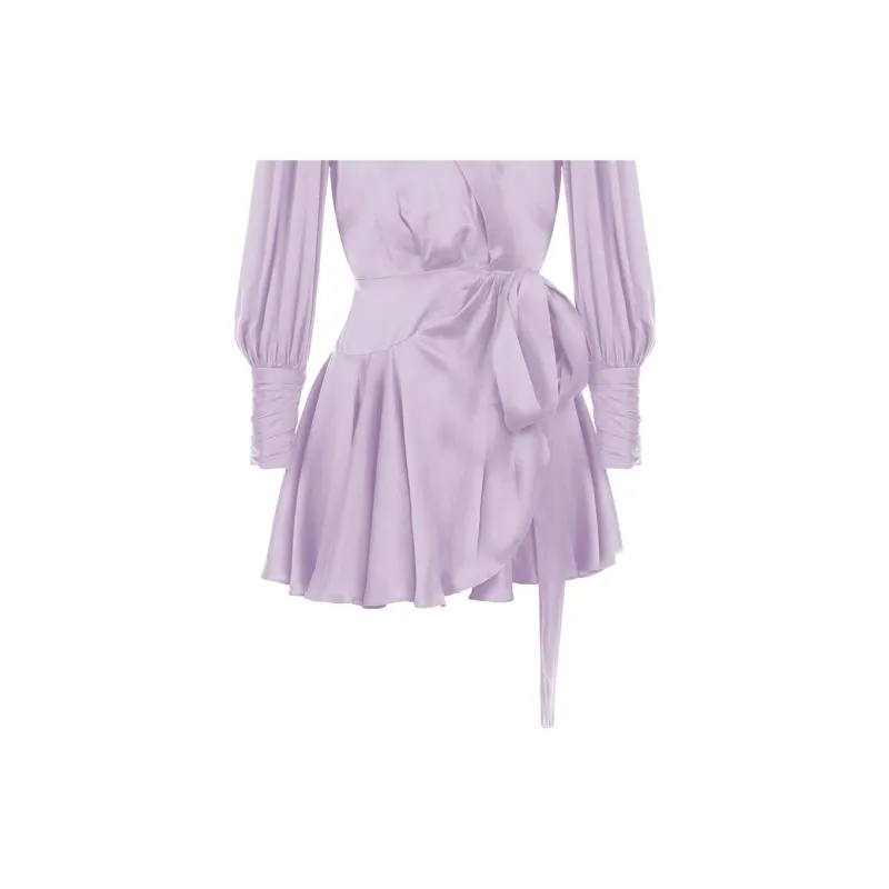 Zimmermann SS22 Long Sleeved Dress Women's Purple-4