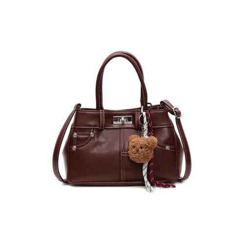 Yalu PU Minimalist Style Handbag Regular Women's Caramel Brown/Coffee/Black Khaki