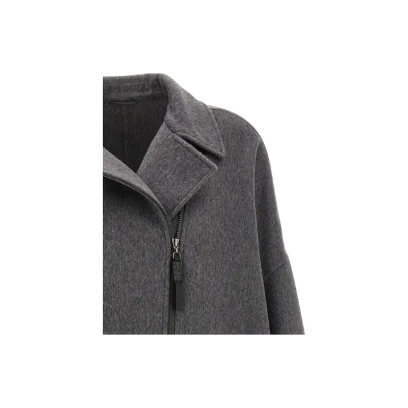 Brunello Cucinelli Zipped Long Coat-3