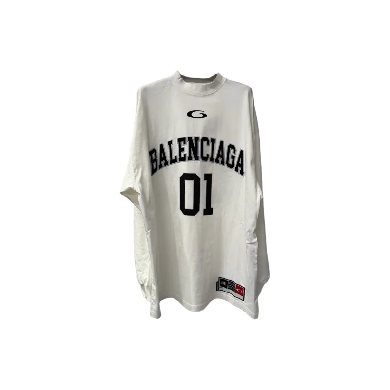 Balenciaga SS25 T-Shirt Loose Fit Style Men's White-0