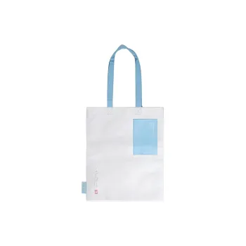 SUZHOU MUSEUM Canvas Bag, Shoulder Bag Regular Unisex Blue & White