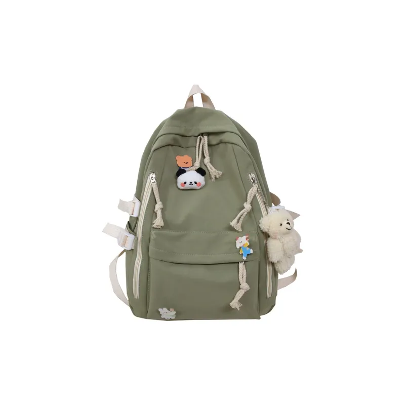 Meow In The Grass Nylon Backpack Regular Unisex Multicolor-13