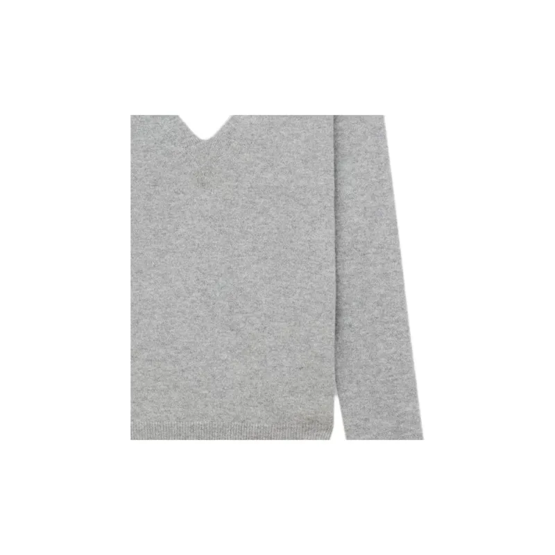 SAINT LAURENT V Neck Long Sleeved Jumper-2