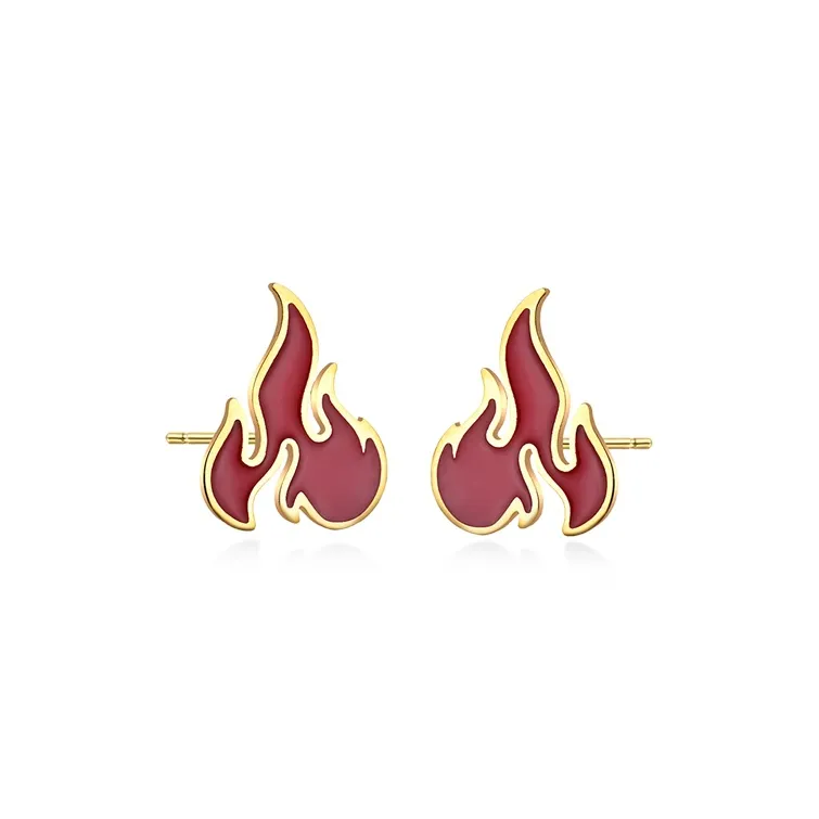 ROGA Titanium Steel Stud Earrings Unisex-5