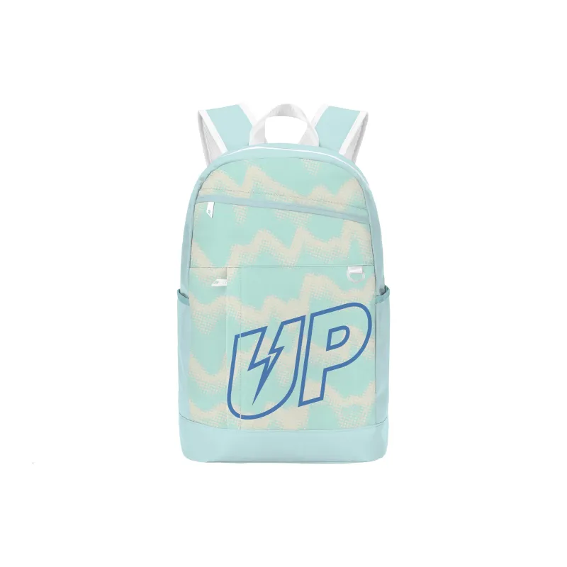 TURN UP Polyester Backpack Unisex Blue-0