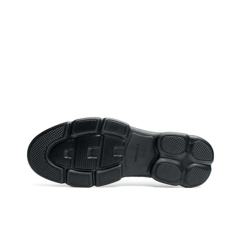 BOSSSUNWEN Dress Shoes Men Low Top Black-7