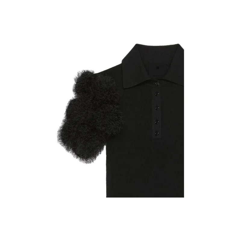 Givenchy Pompom detail Polo Top-3