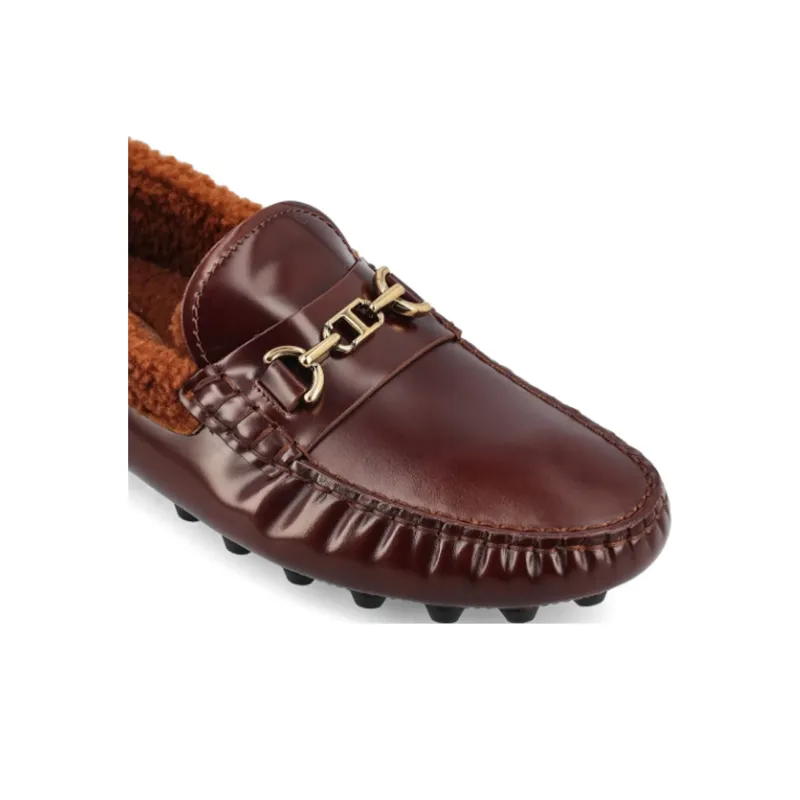 TOD'S T Plaque Round Toe Loafers Women's-4