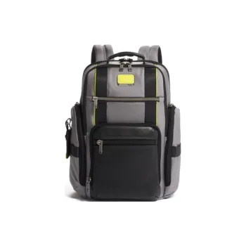 TUMI Alpha Bravo Nylon Backpack Unisex Gray