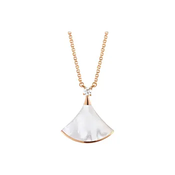 BVLGARI Divas' Dream Series 18K Rose Gold Necklaces Unisex Rose Gold