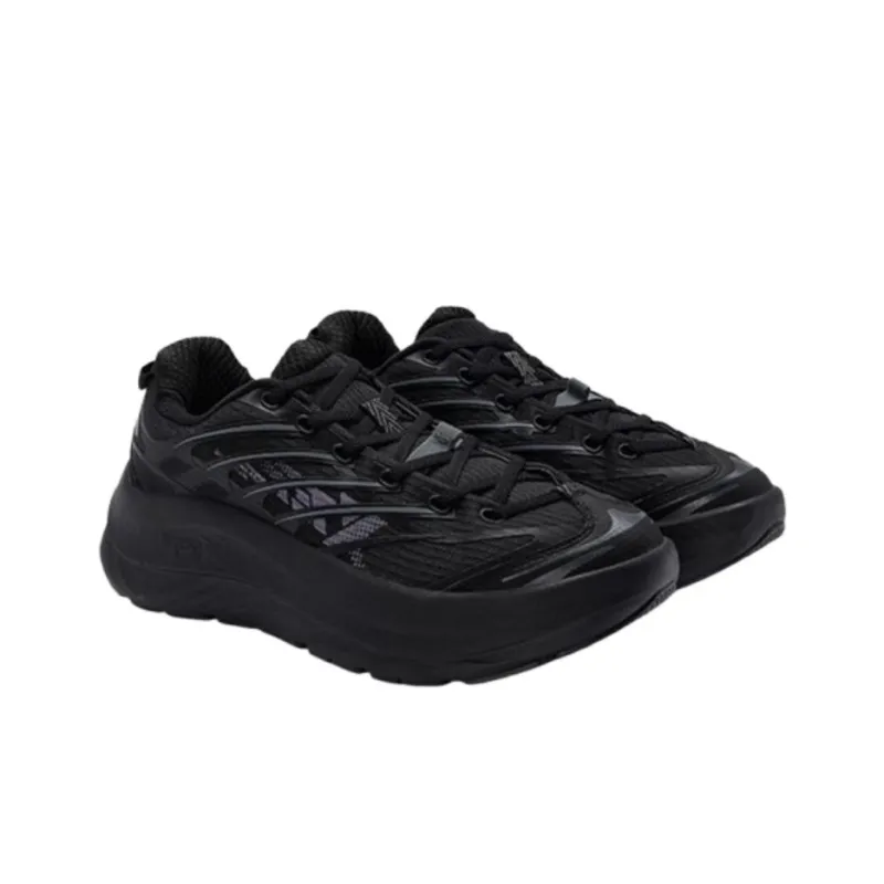 XTEP Shock Absorbing, Non Slip, Wear Resistant, Breathable And Lightweight Low Top Running Shoes Men's Black-5