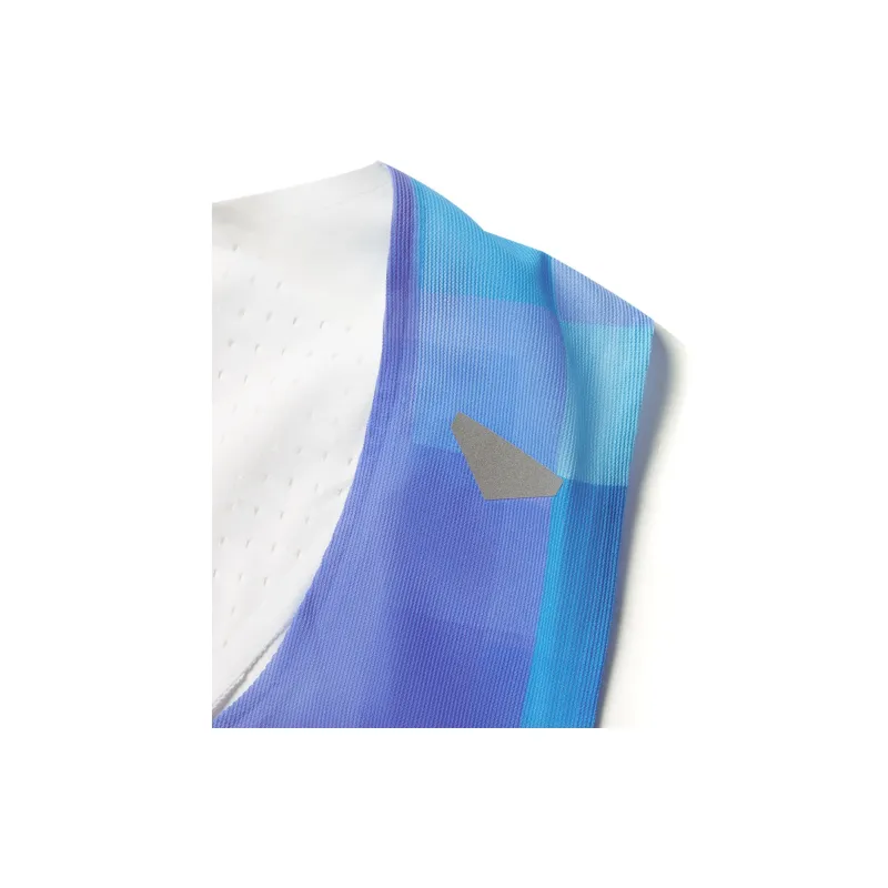 LiNing Running Collection Tank Top Men's Standard White/Fluorescent Star Purple/Island Blue All Over Print-4
