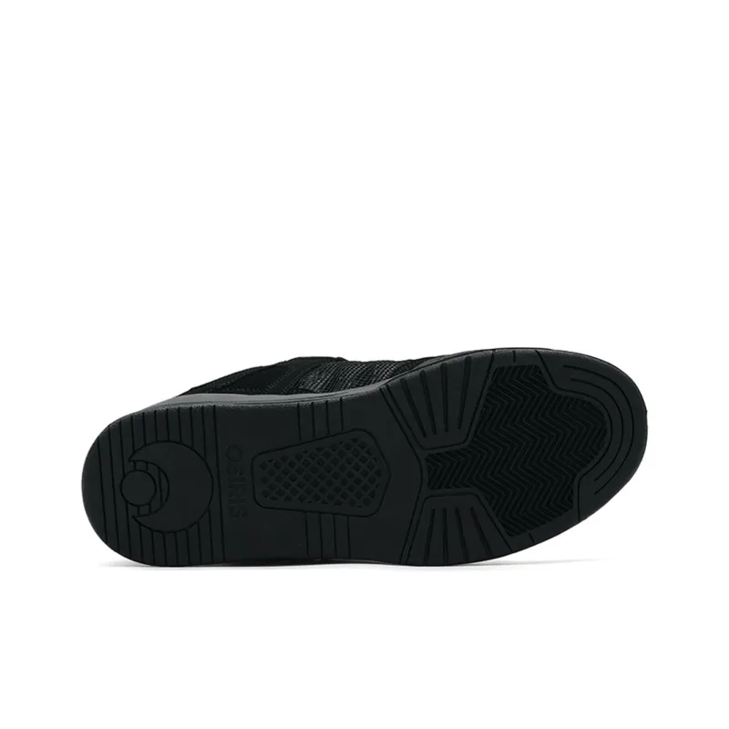 OSIRIS Coverage Slip Resistant Cushioning Wear Resistant Support Low Top Skateboard Shoes Unisex Black-4