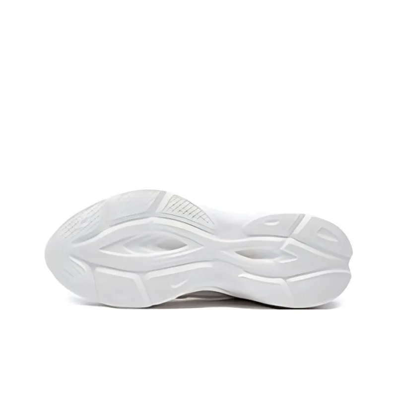 361° Linglong Series Cushioned Wear-Resistant Water-Resistant Low-Top Casual Running Shoes Women's White Blue-2