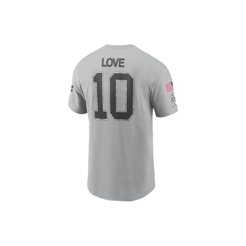 Nike Jordan Love Green Bay Packers Salute To Service Men's Nike Nfl T-Shirt-1