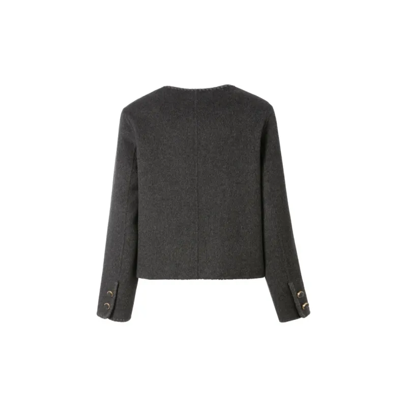 Mambe Coats Women's Dark Gray-2