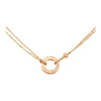 CARTIER LOVE Series 18K White Gold Necklaces Women's