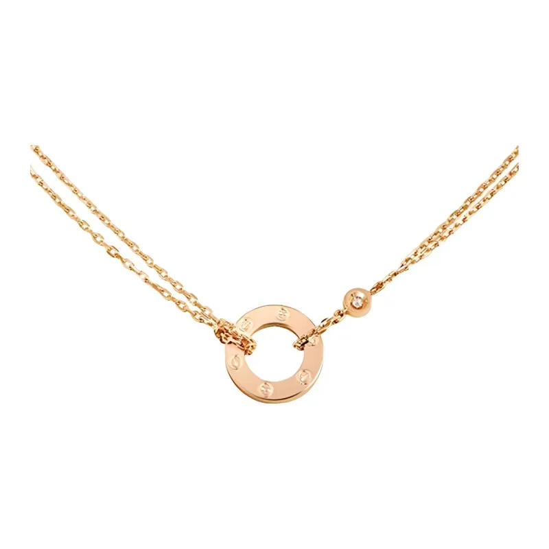 CARTIER LOVE Series 18K White Gold Necklaces Women's-0