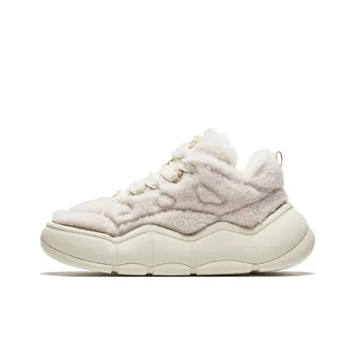 Anta Special Fragrance Bag Warm Anti Slip And Wear Resistant Low Top Skateboard Shoes Women's Beige