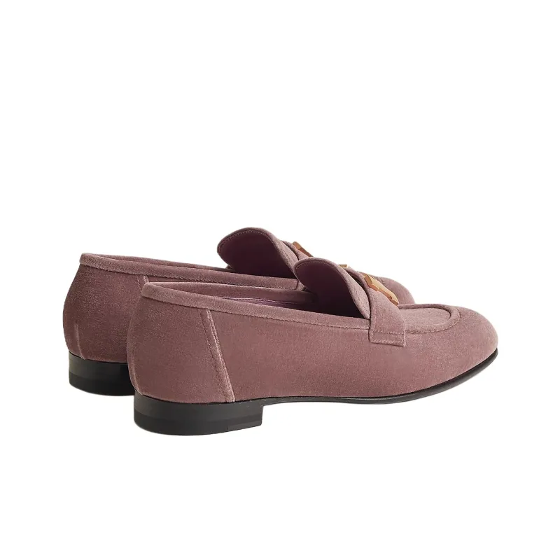 HERMES Paris Loafers Women's Purple-3