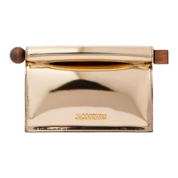 Jacquemus Artificial Leather Shoulder Bag Trumpets Women's Gold