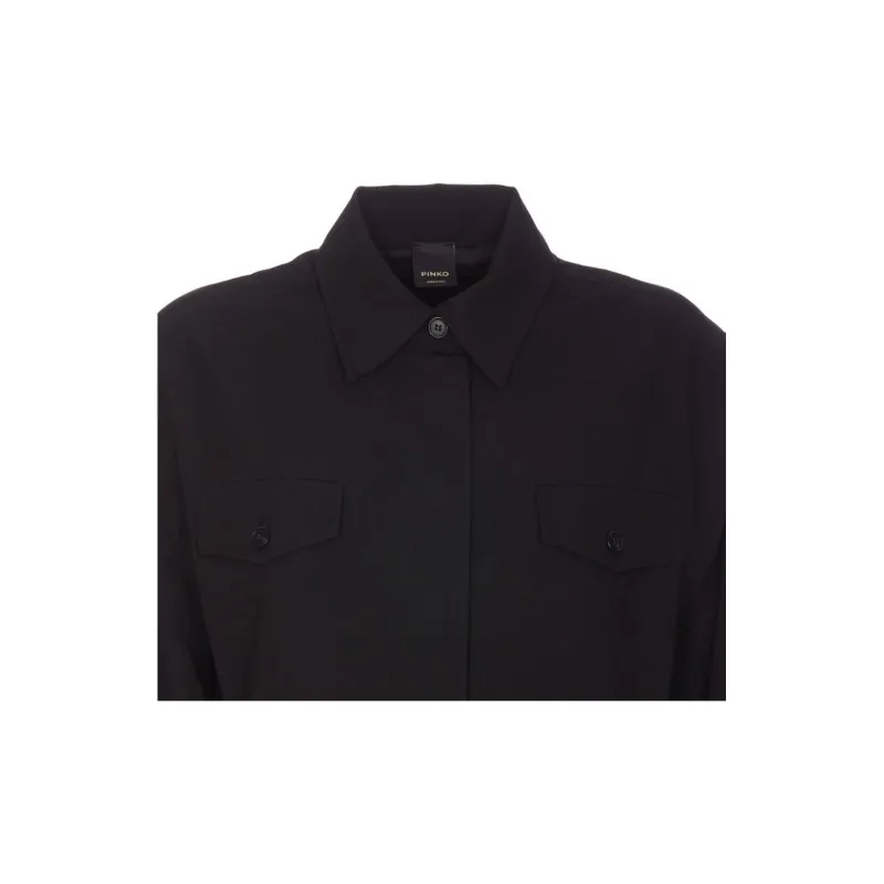 PINKO Collared Long Sleeved Shirt-2