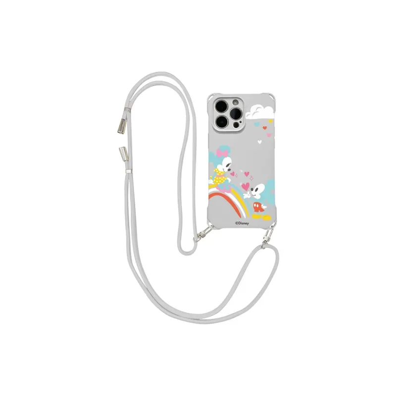 Disney Silicone Material Mickey Advanced Touch Crossbody Phone Cases Compatible With Apple 16 Pro Max/Pro/Plus/15/14/13-6