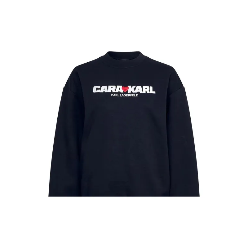 KARL LAGERFELD X Cara Delevingne Logo-print Sweatshirt-1
