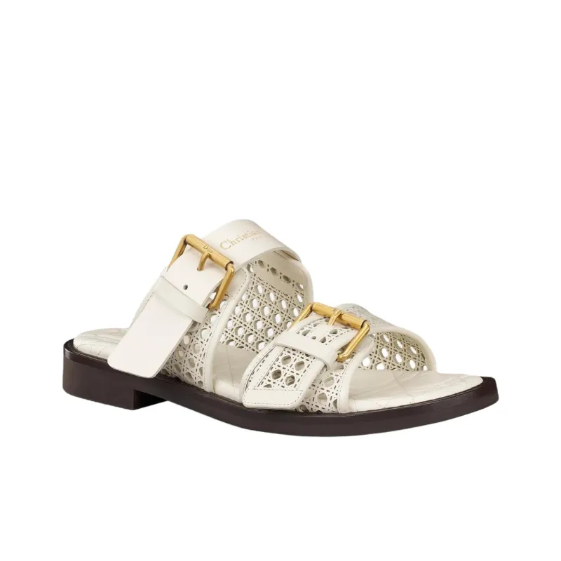 DIOR Slide Slippers Women's Ivory White-2