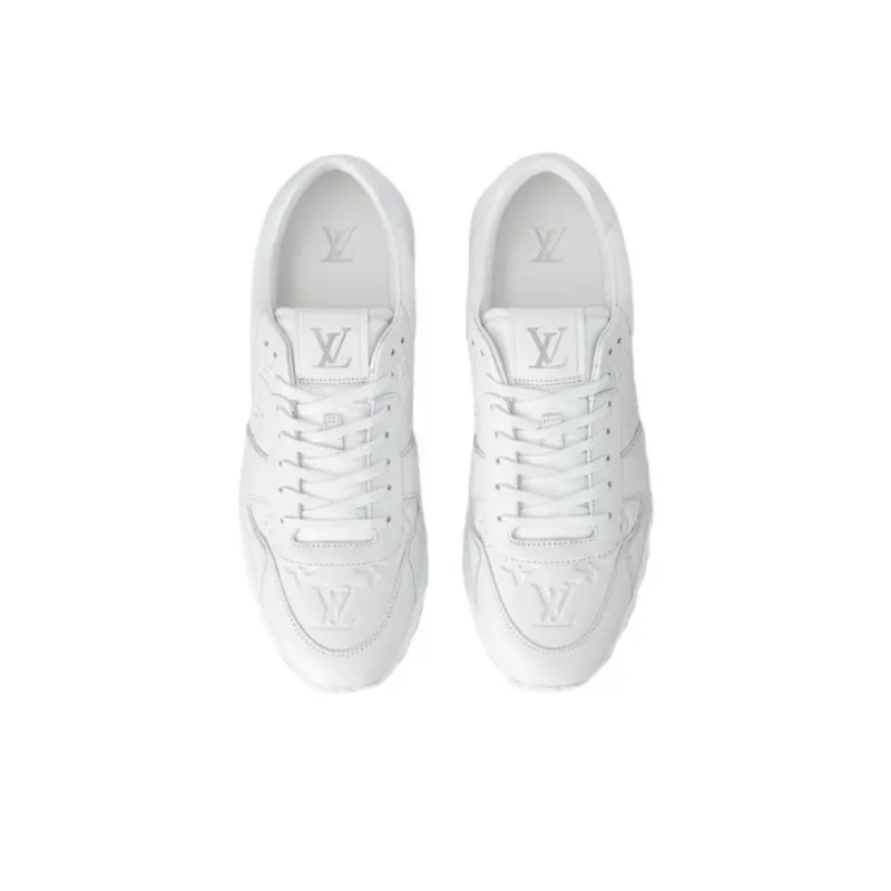 LOUIS VUITTON Run Away Low Top Casual Shoes Men's White-4