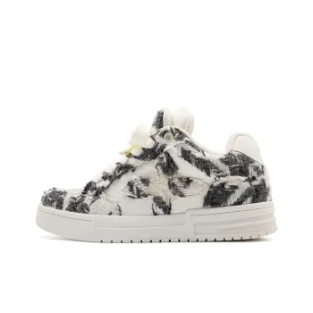 Hong Kong Meng Coverage Anti Slip Wear Resistant Breathable Height Increasing Low Top Skateboard Shoes Unisex Ink Wash