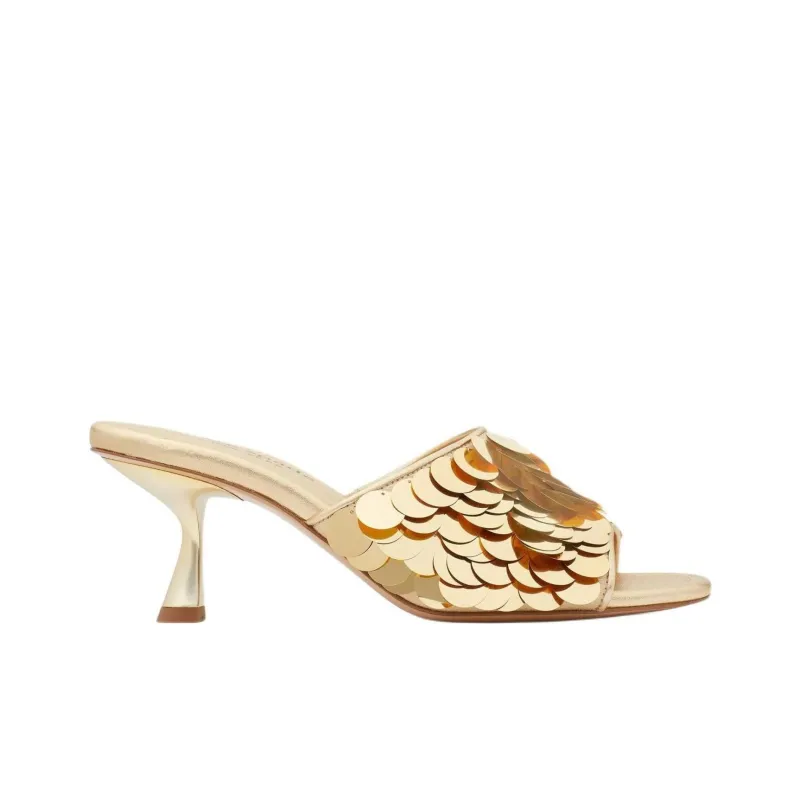 Kate Spade Slide Slippers 6.3cm Women's Gold-1