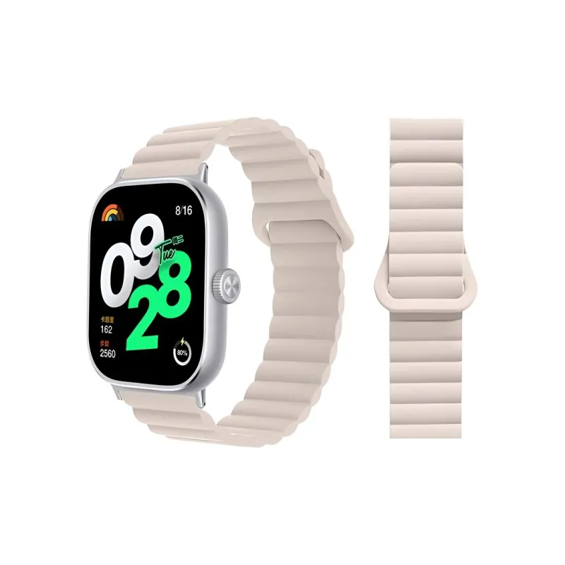 Fly Red Beige Compatibility Watch Band Silicone Material-4