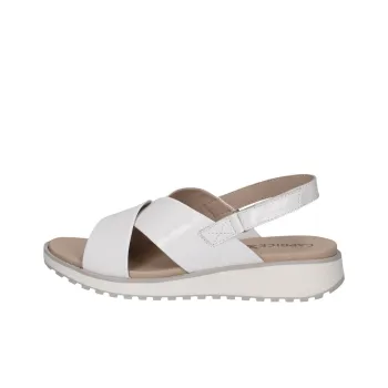 CAPRICE Kandy Strap Sandals 4.5cm Women's White