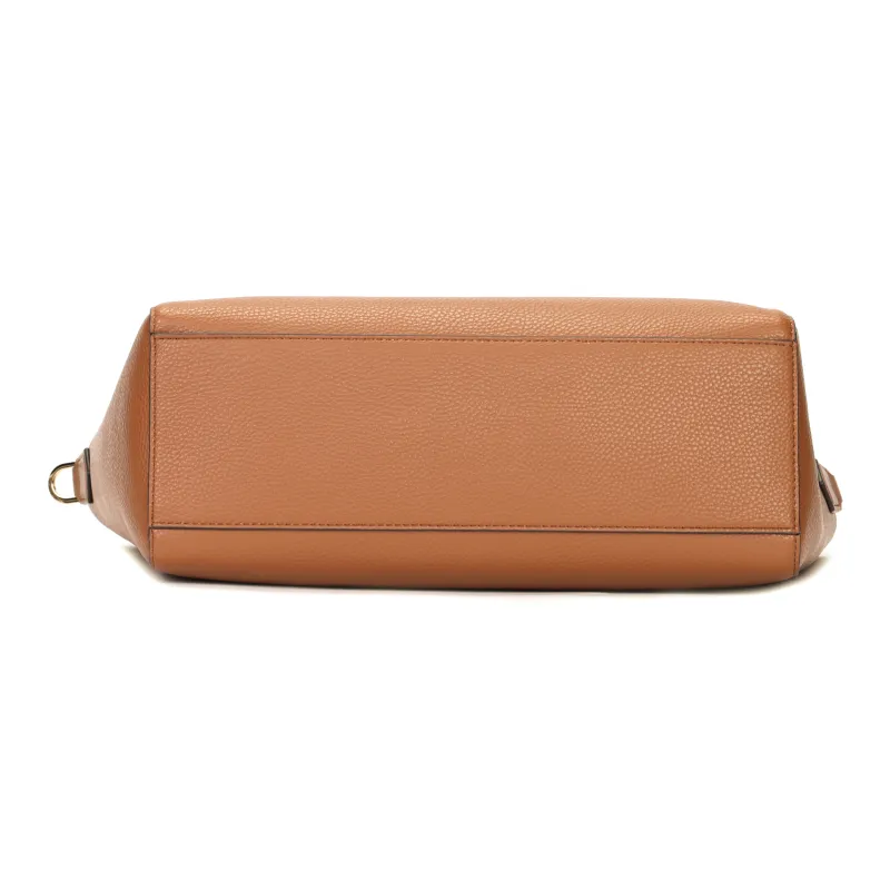 MICHAEL KORS MK Maisie Leather Tote Bag Shopping Bag Crossbody Bag Shoulder Bag Large Size Women's Caramel-3