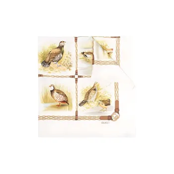 GUCCI Silk Scarves Women's Yellow