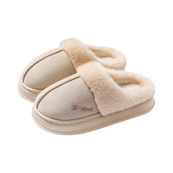 Yu Pu Cotton Slipper Fall And Winter Indoor Quiet Plush Warm Platform Slip Resistant Padded Shoes For Students