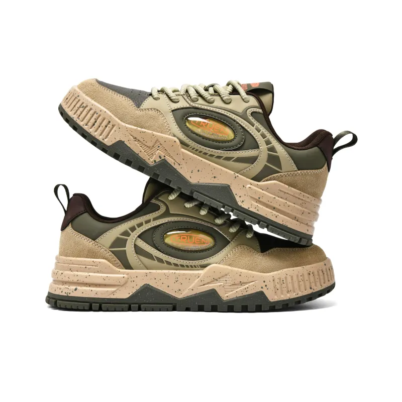 ZHENEN Anti-Slip And Wear-Resistant Height Increasing Low-Top Skateboard Shoes Men's-7