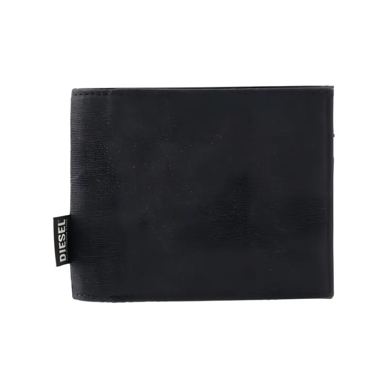 DIESEL Wax-Treated Canvas Wallet Small Size Men's Blue-1