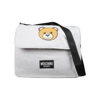 MOSCHINO Cotton Shoulder Bag Women's Gray