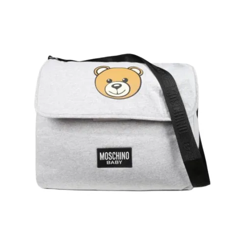 MOSCHINO Cotton Shoulder Bag Women's Gray