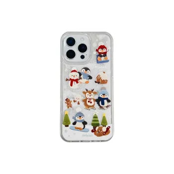 Wei Xin Acrylic Material Transparent Lava Penguin Phone Cases Compatible With IPhone 16/15 Pro Max/Apple 13/14 Pro/Max