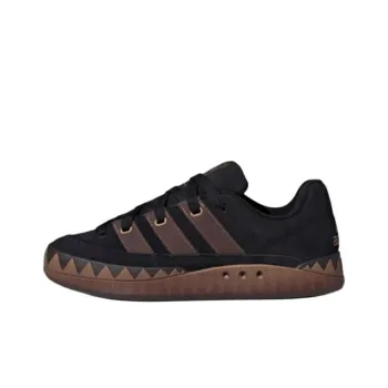 Adidas ADIMATIC Anti Slip Wear Resistant Low Top Skateboard Shoes Unisex Black Brown