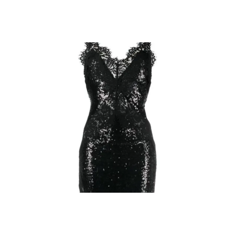 PHILIPP PLEIN Sequin embellished Lace detail Maxi Dress-4