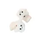 Cute Half Finger Gloves-White