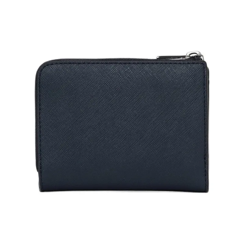 MICHAEL KORS RIVINGTON Regenerated Cow Leather Wallet Women's Marine Blue-1