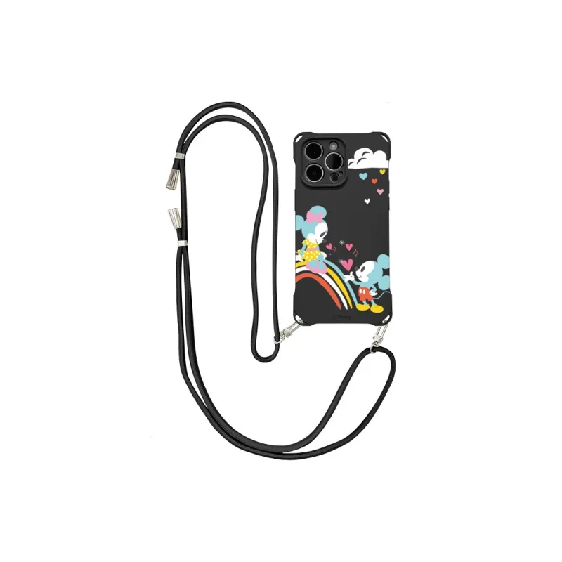Disney Silicone Material Mickey Advanced Touch Crossbody Phone Cases Compatible With Apple 16 Pro Max/Pro/Plus/15/14/13-10